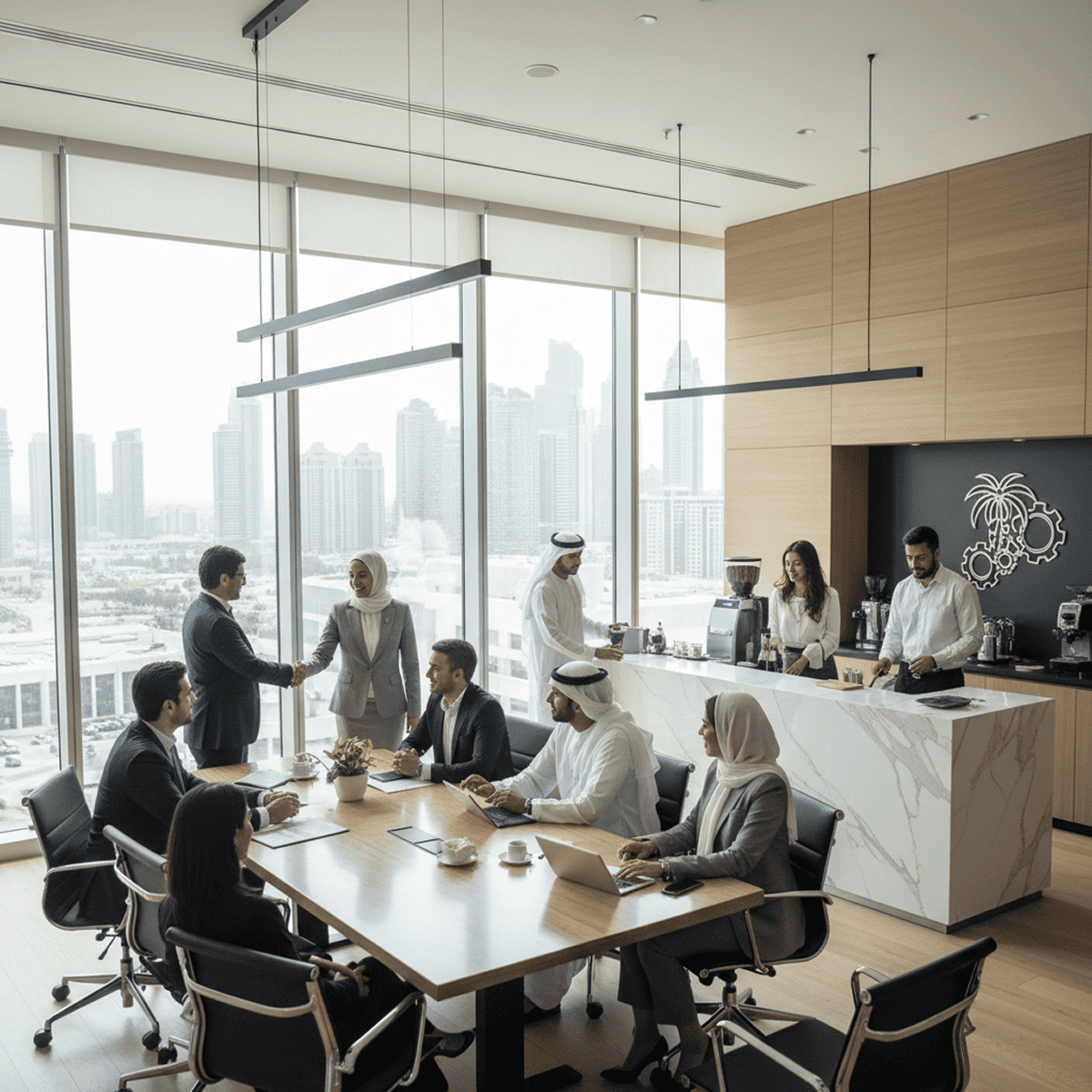 Business meeting in UAE