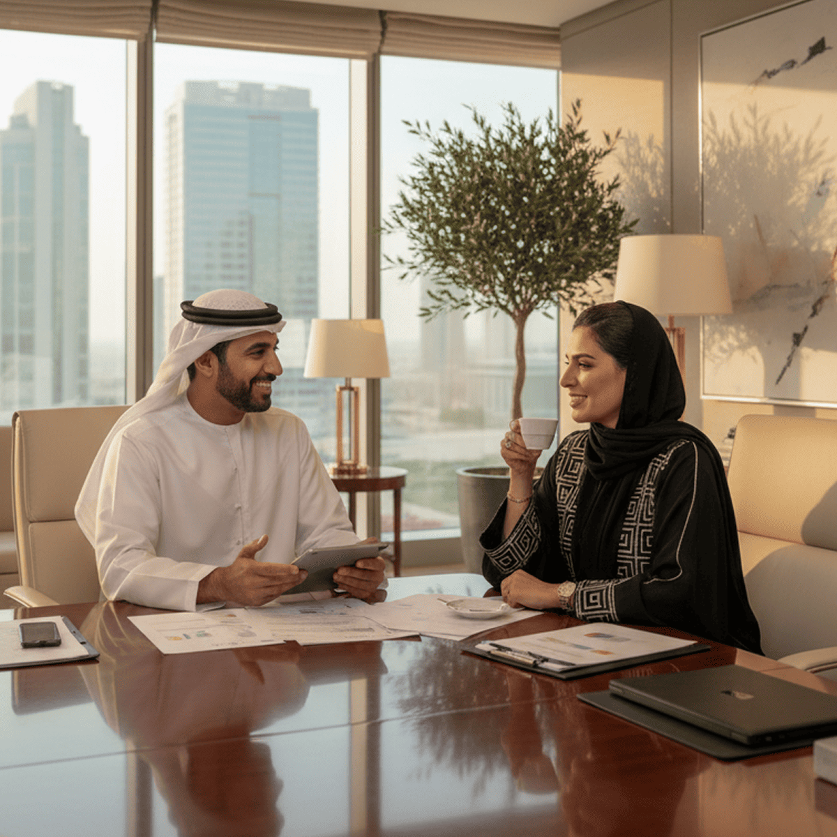 Business professionals in Dubai